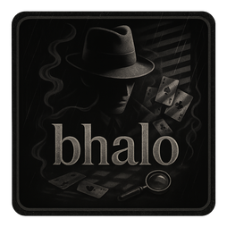 bhalo ধোঁয়াটে নীল লোগো চিহ্ন